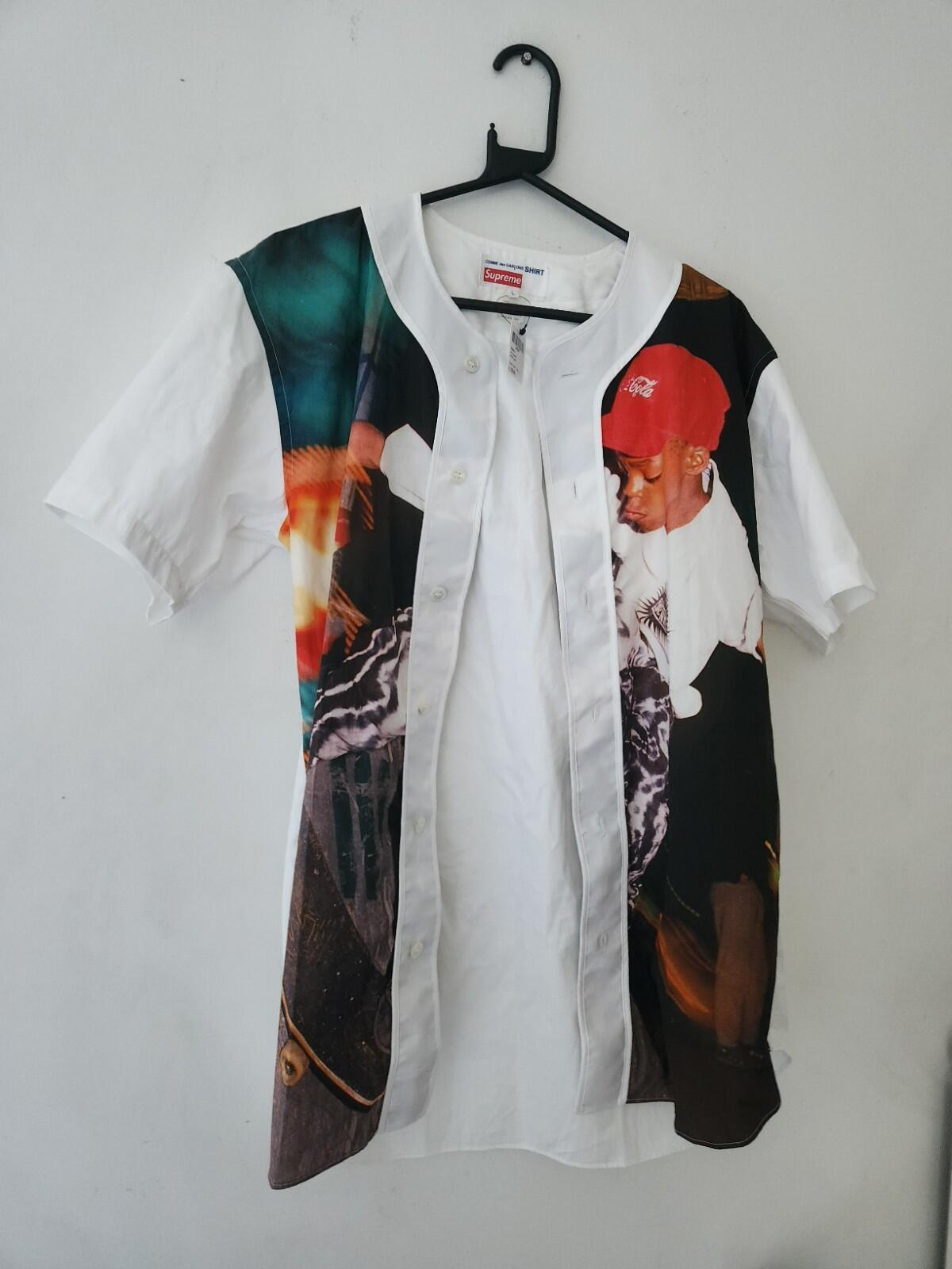 SS14 Supreme Comme Des Garçons Harold Hunter Baseball Jersey Shirt L Large CDG