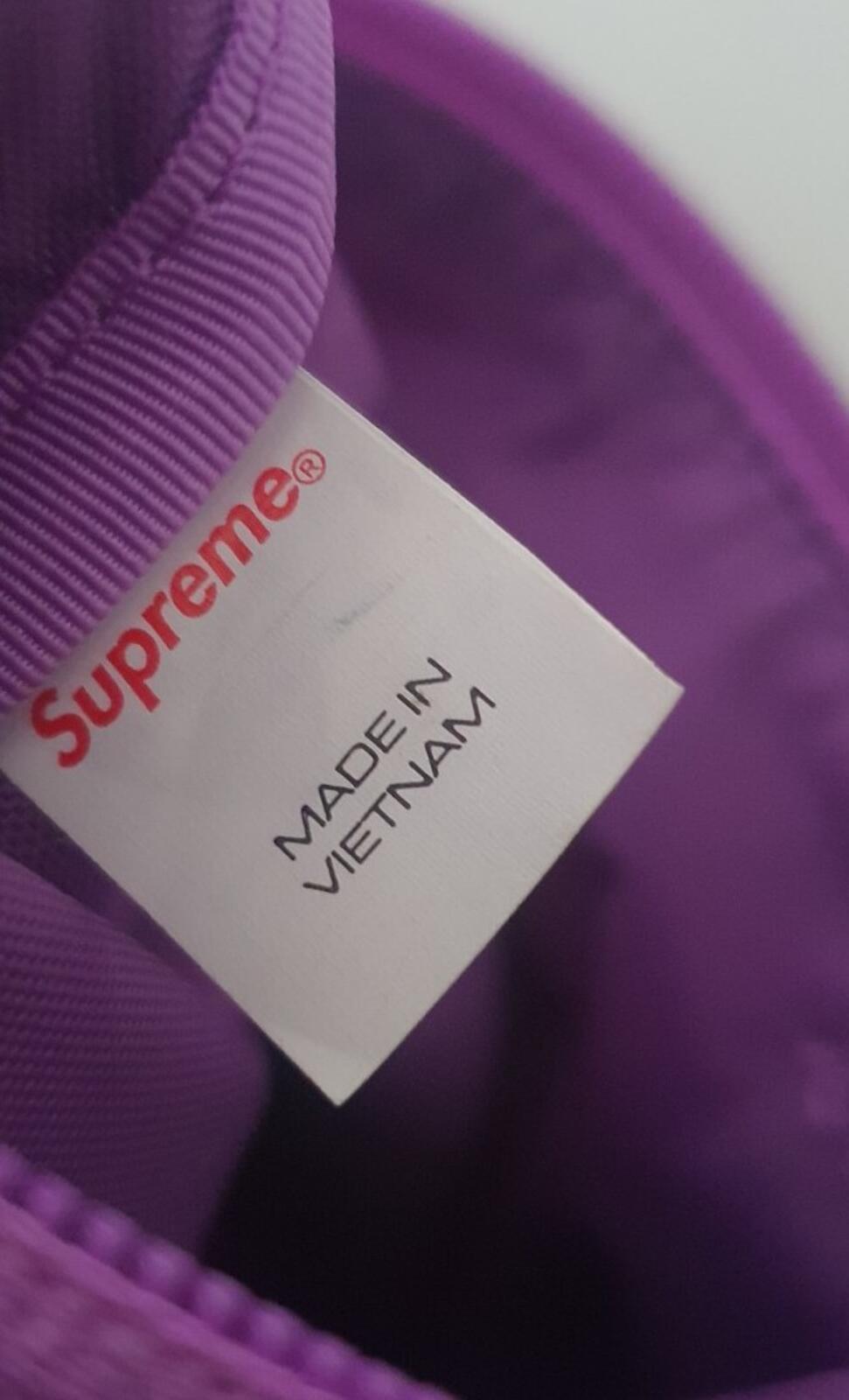 FW21 Supreme side bag Purple shoulder bum bag Water Resistant Violet
