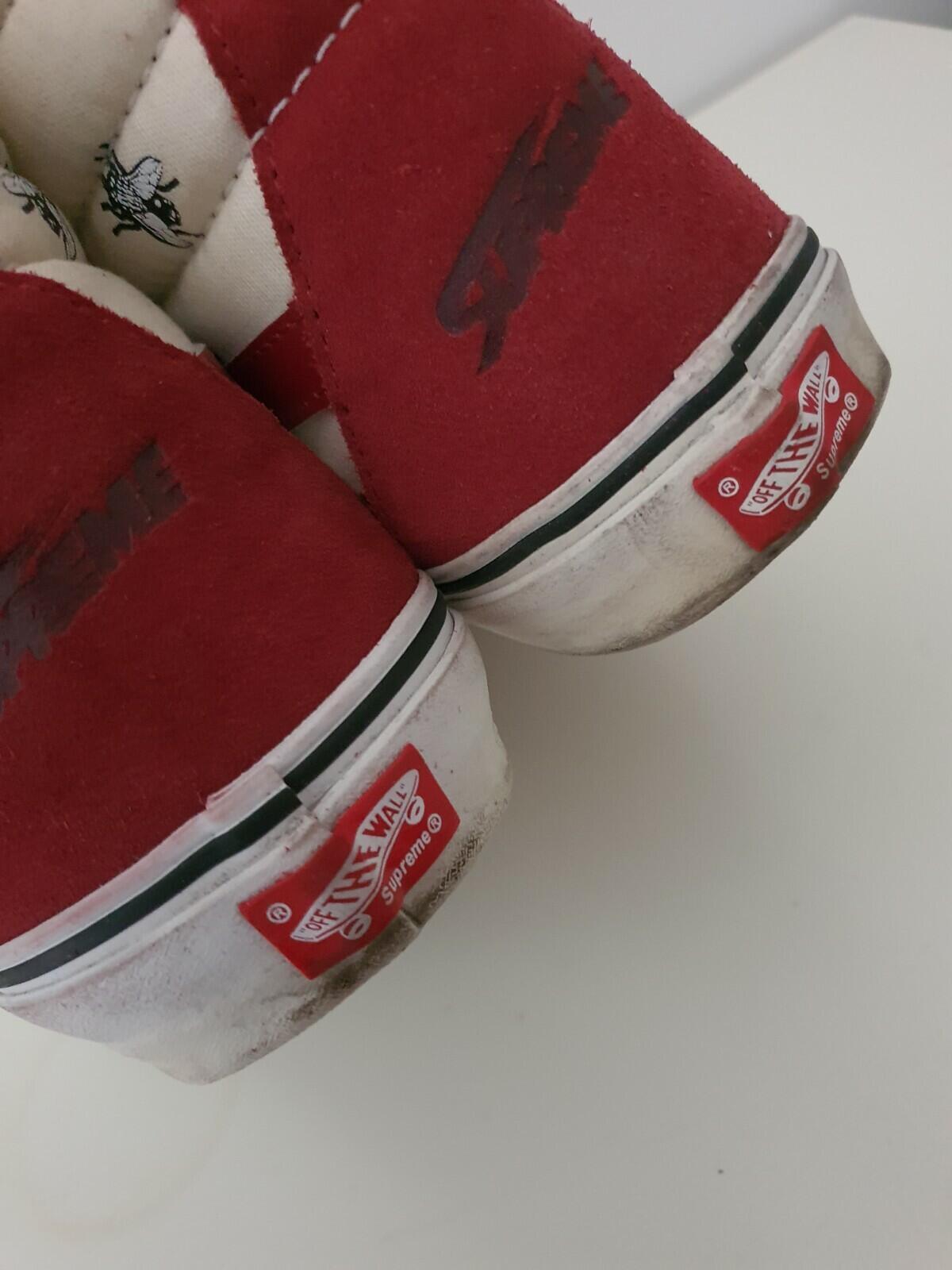 FW11 Supreme Vans SK8-Hi Pro Flies pack UK 9 US 10 EUR 43 Vintage burgundy