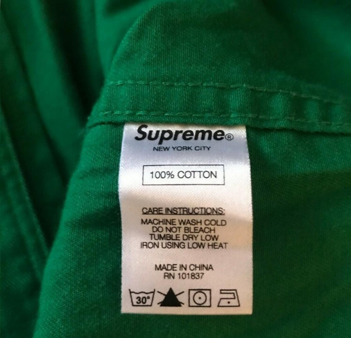 FW13 Supreme Chenille S Logo Jersey Green Size S