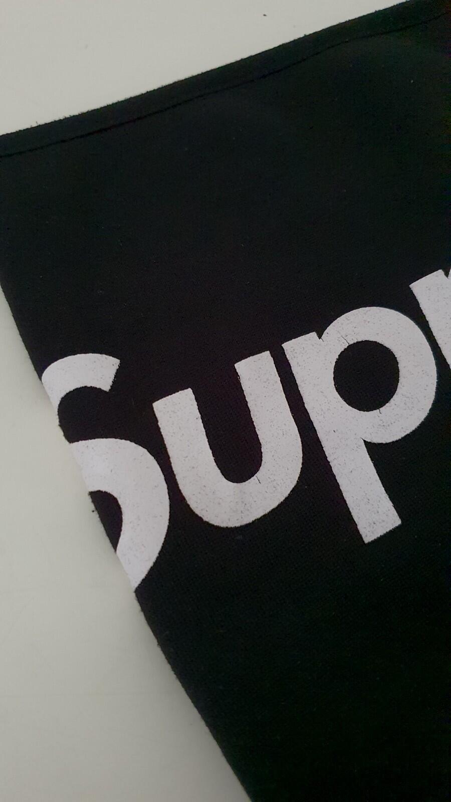 FW15 Supreme fleece neck gaiter black neck warmer Accessory Rare