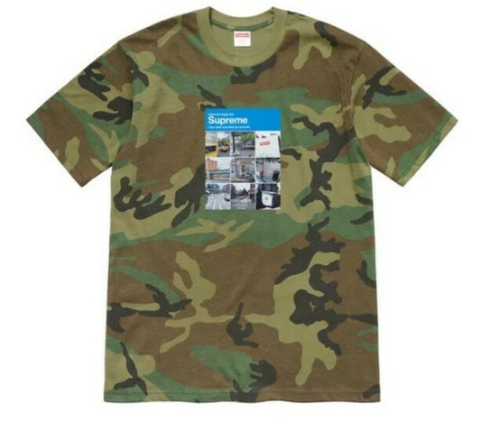 FW20 Supreme Verify Tee Woodland Vamo Talla L