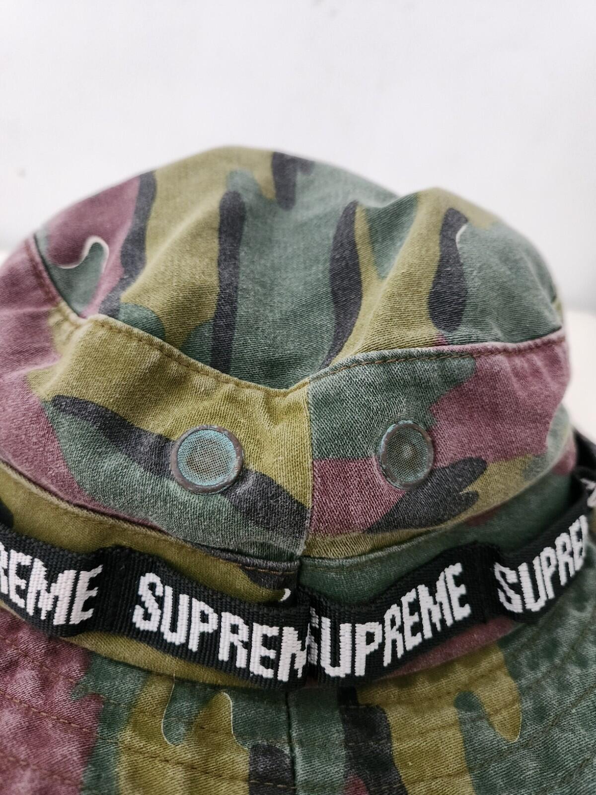 SS18 Supreme Military Boonie Jigsaw Camo Fischerhut S/M Small/ Medium Crusher