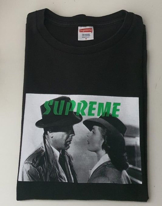 LISTADO PRIVADO S12 Supreme Casablanca Tee Bogey Camiseta negra M mediano Negro