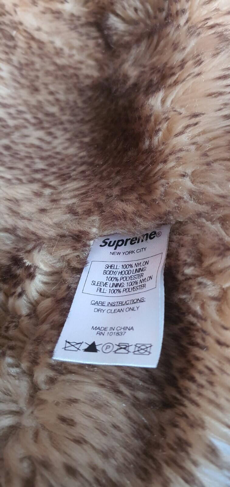 FW15 Supreme Quilted Flight Satin Parka Orange Jacke M Medium Mantel Selten