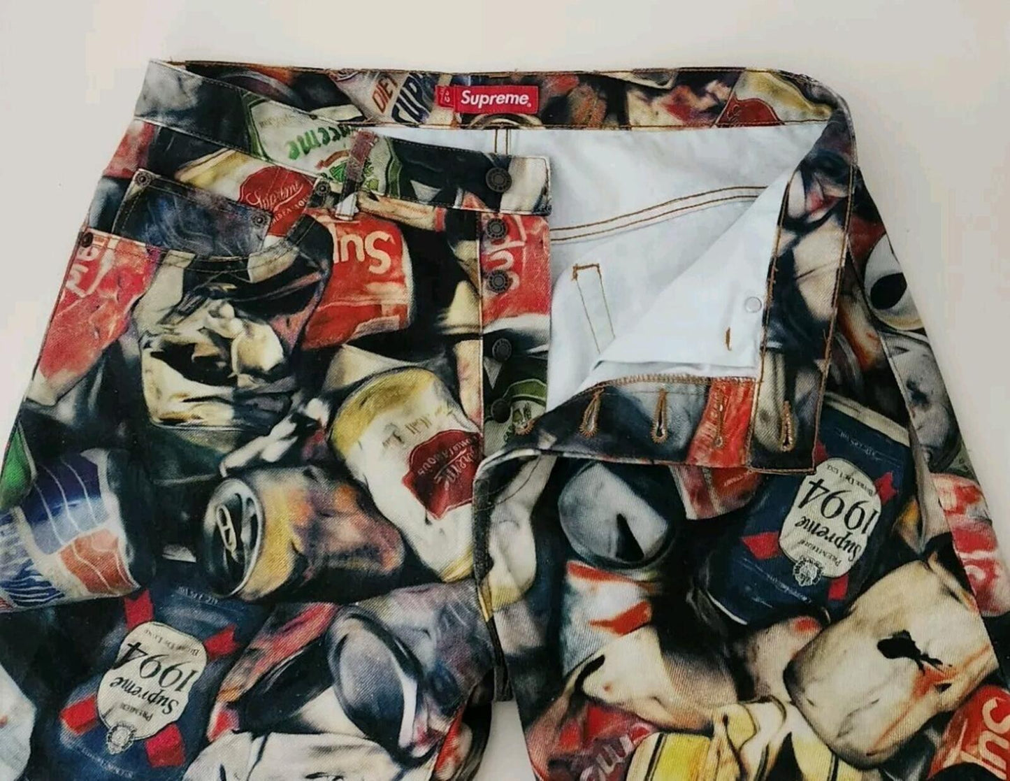 SS21 Supreme Cans regular jeans size 34 W34 L32 Cotton Trousers Pants