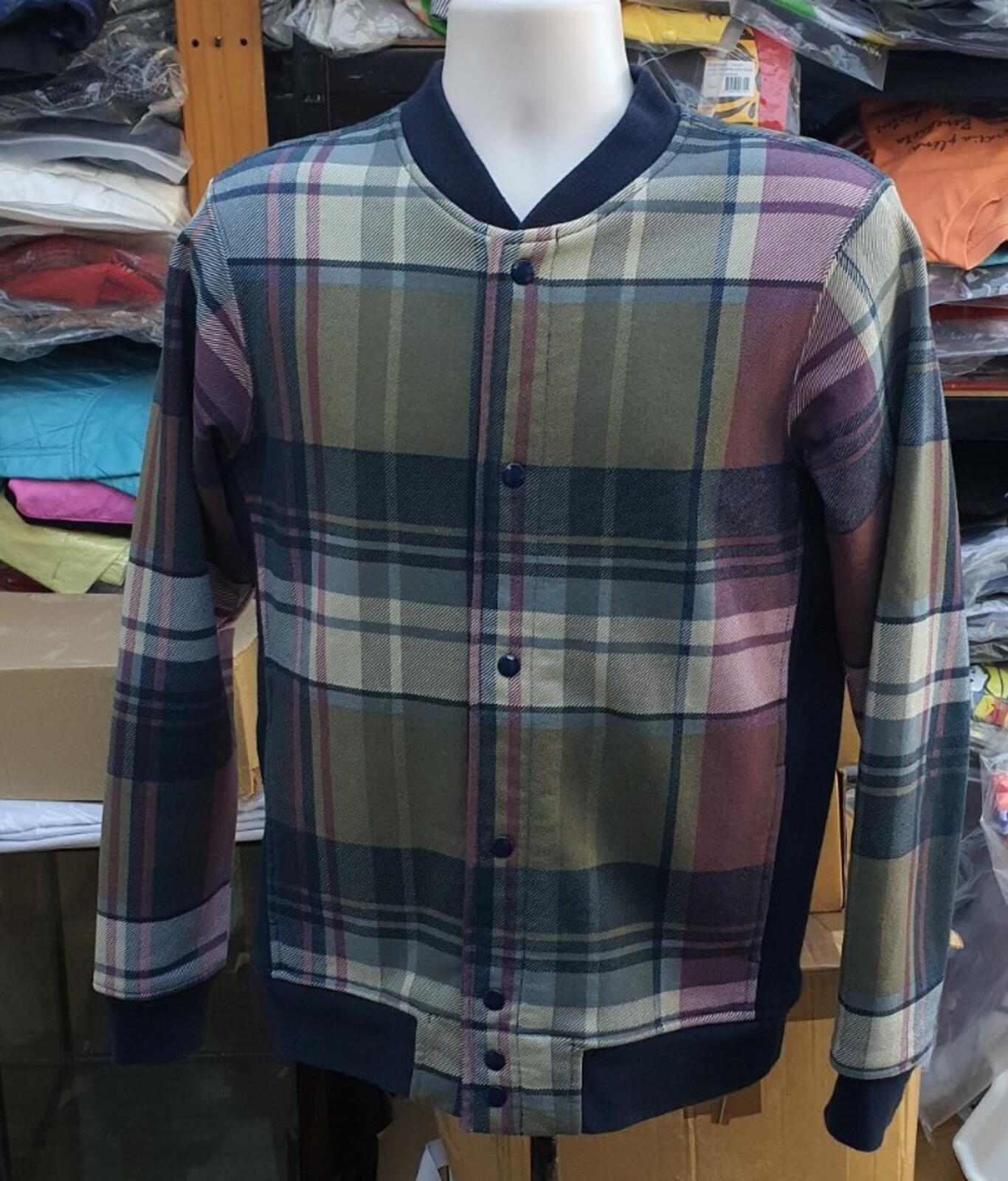 FW14 Supreme Plaid Varsity Jacket Size M