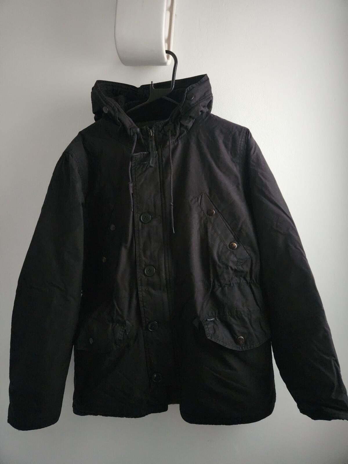 FW12 Supreme Waxed Cotton N-3B Jacket Black Size M
