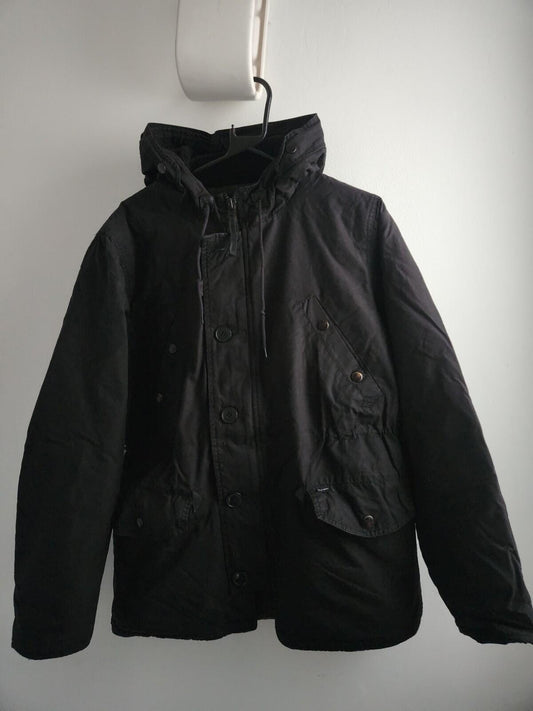Chaqueta N-3B de algodón encerado Supreme FW12, color negro, talla M
