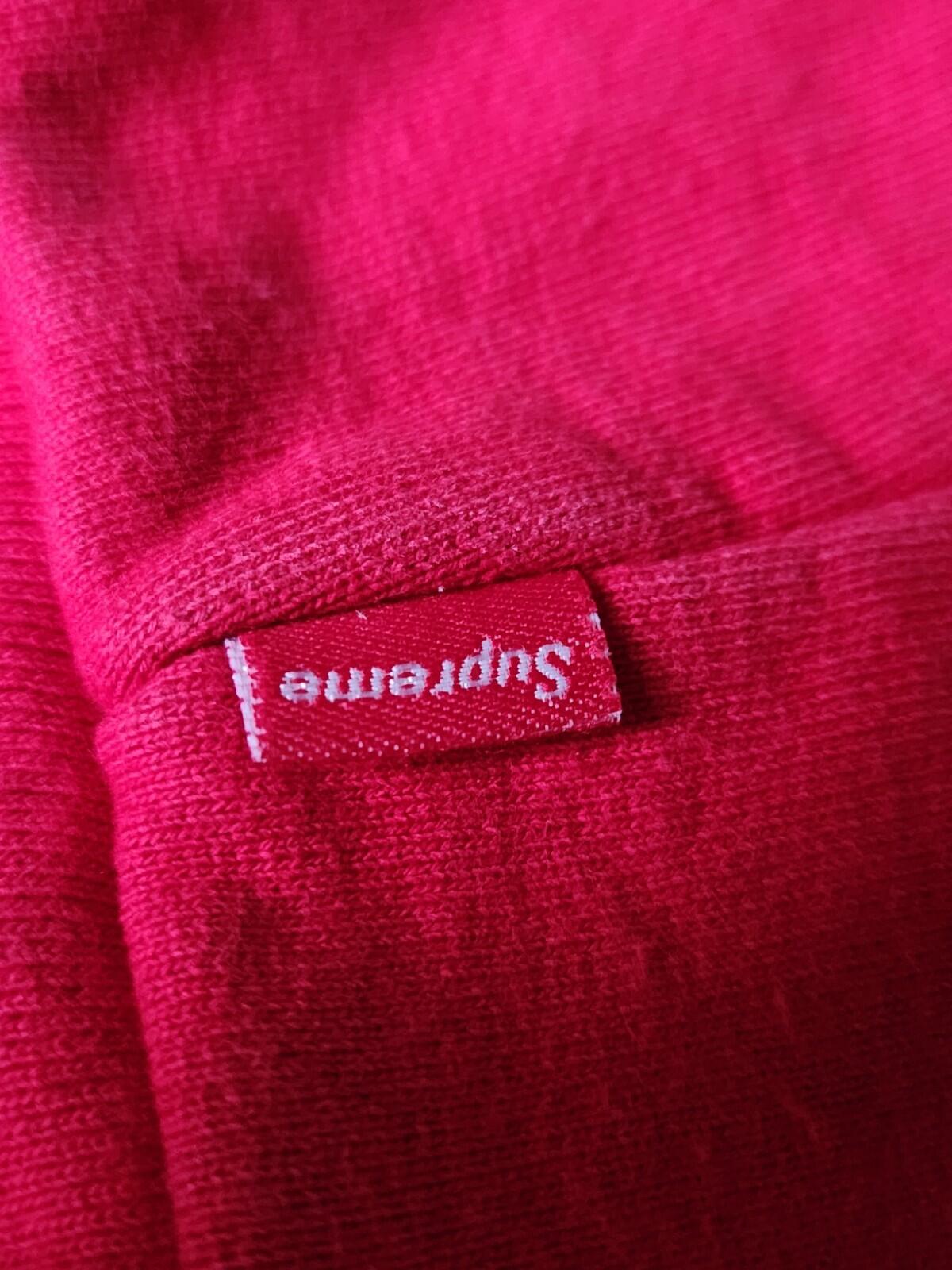 FW10 Supreme Arc Logo Thermal Zip Up Hooded Sweatshirt Red
