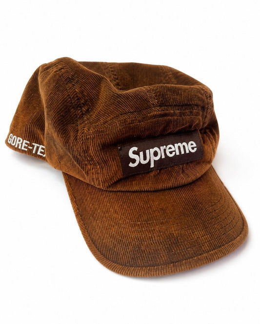 FW21 GORE-TEX Gorra campamento de pana Rust Impermeable