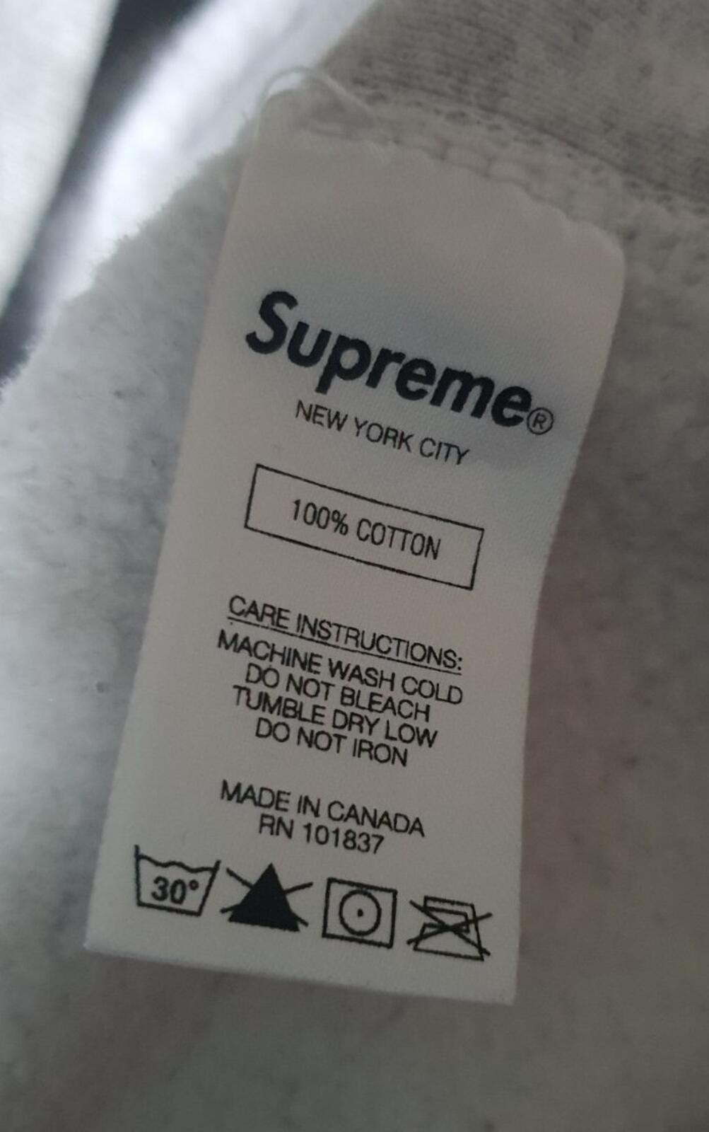 FW19 Supreme The Most Hooded Sweatshirt Heather Grey Size M