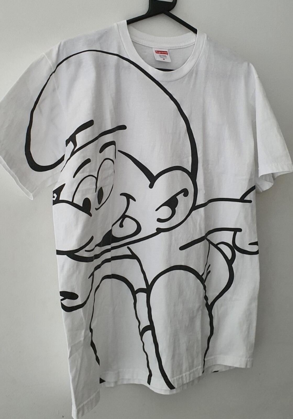 FW20 Supreme Smurfs tee Size M medium yellow T-shirt