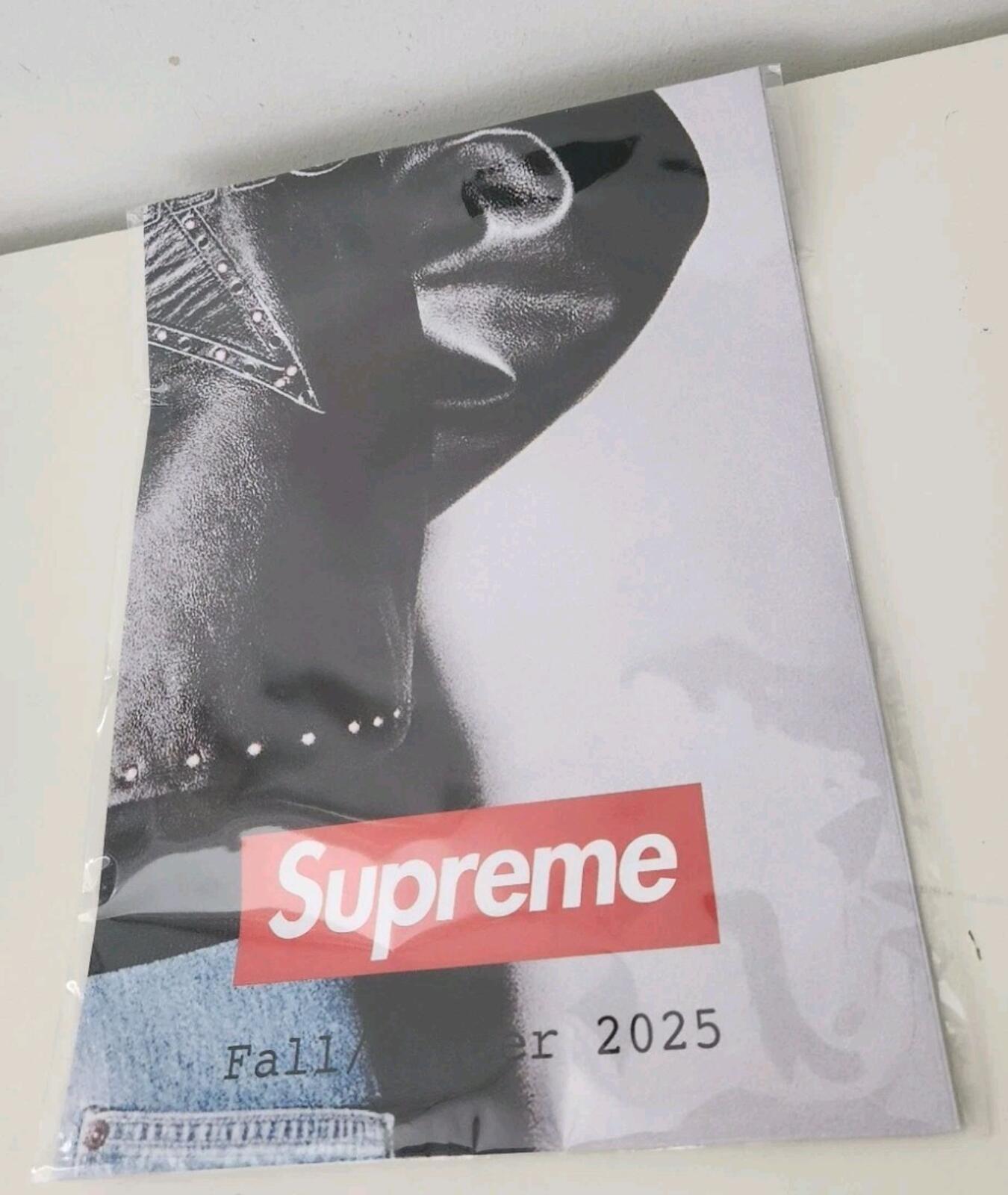 FW25 Supreme Lookbook Poster New Red Box Logo