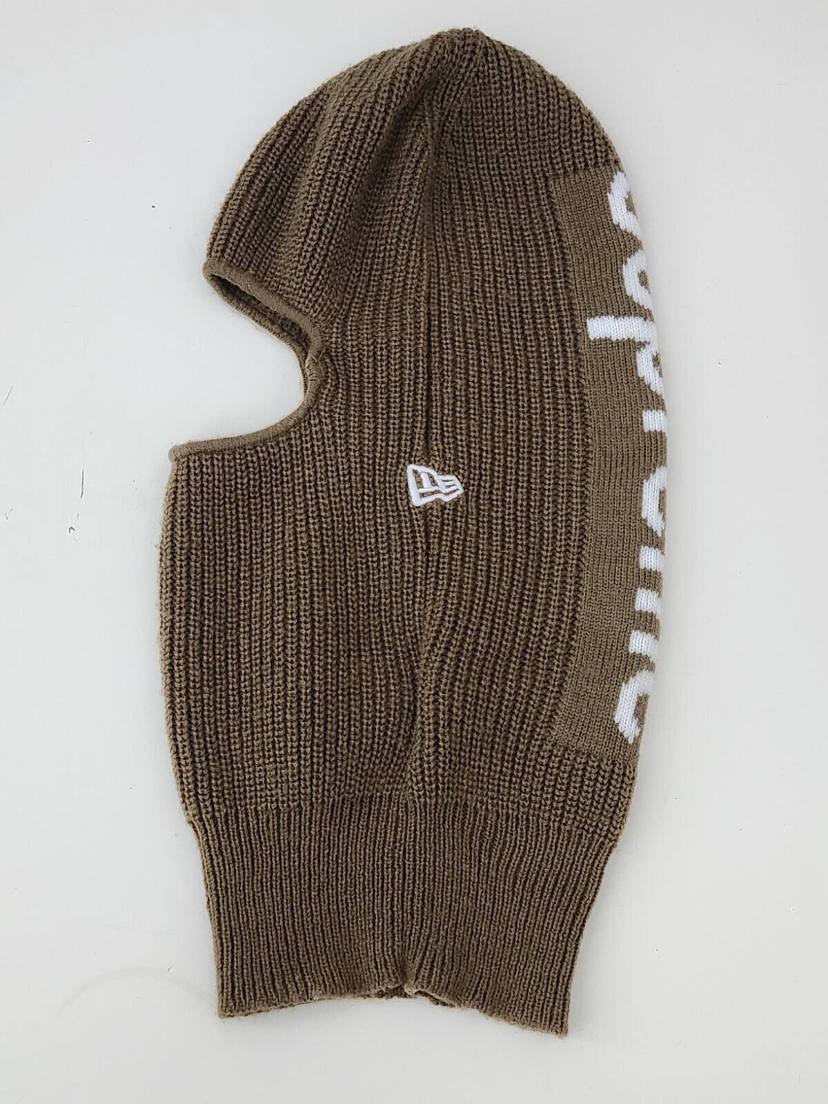 FW20 Supreme New Era Balaclava Olive Jacquard Logo Embroidered