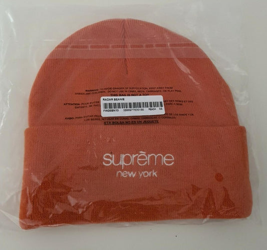 FW20 Supreme Radar peach beanie New and unopened Hat
