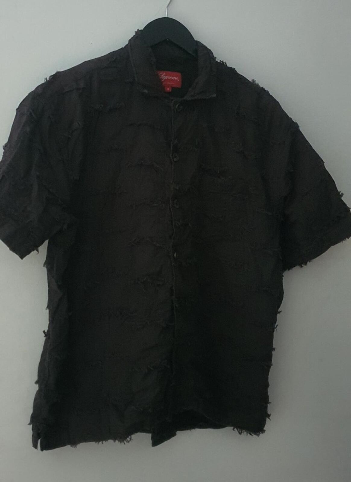 SS23 Supreme Patchwork S/S Shirt Black Size S