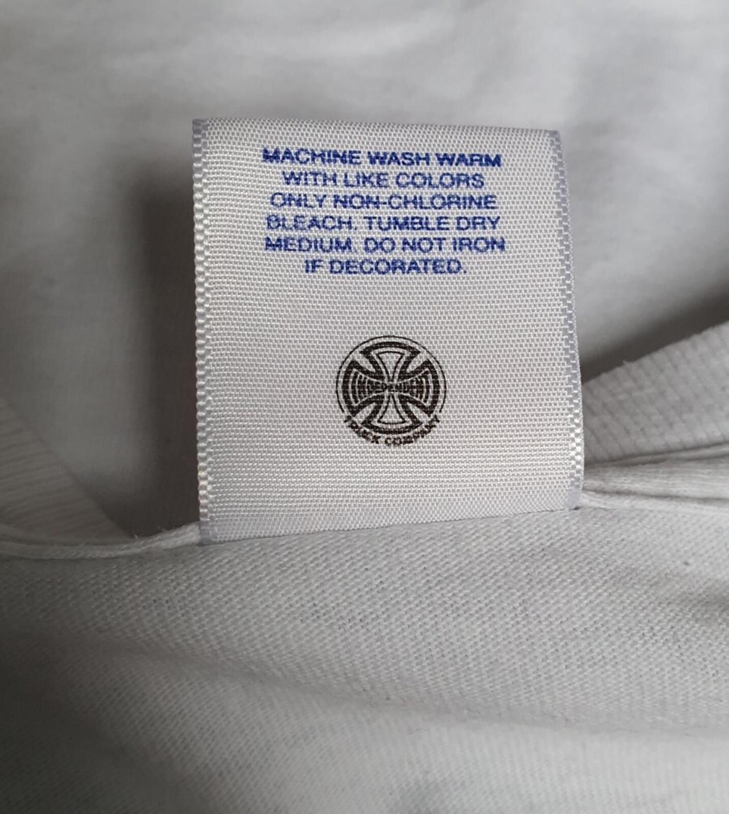 FW15 Supreme x Independent Fuc k The Rest Camiseta manga larga blanca talla M