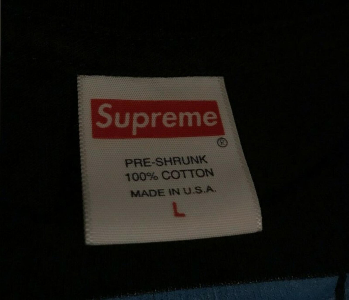 SS19 Supreme Gilbert & George Life camiseta talla L grande negra playera Nueva