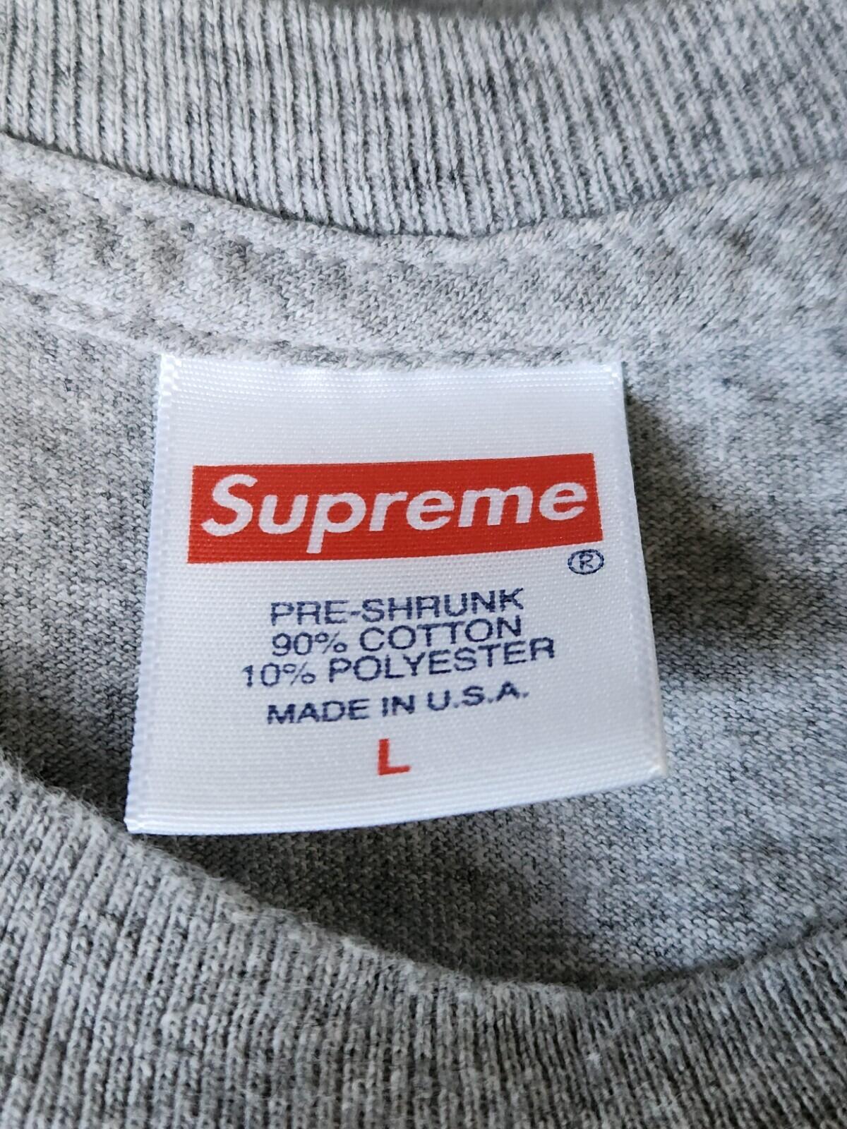SS22 Supreme x Antihero Dog T-Shirt Melange-Grau Größe L