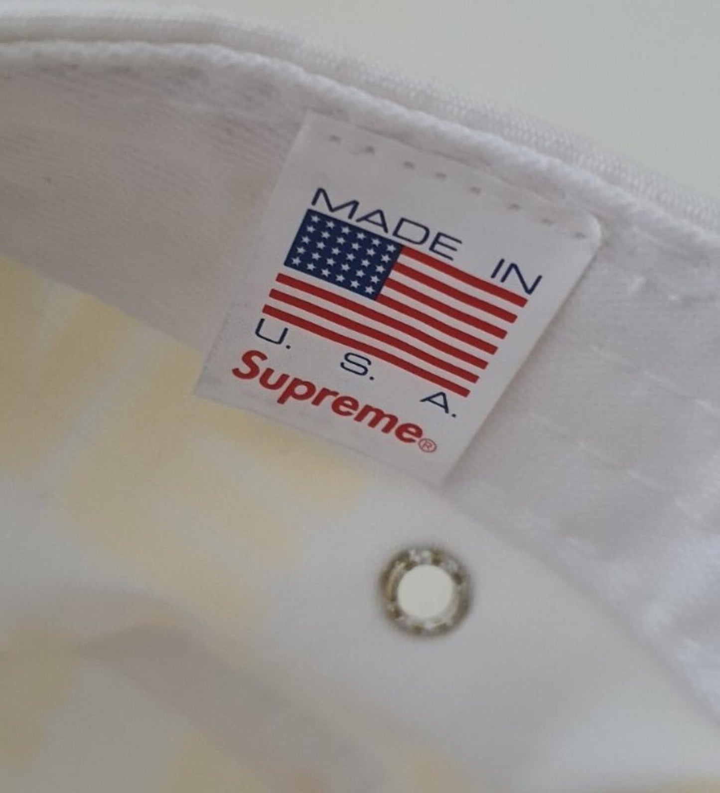 FW20 Supreme Reactive Print Camp Cap White