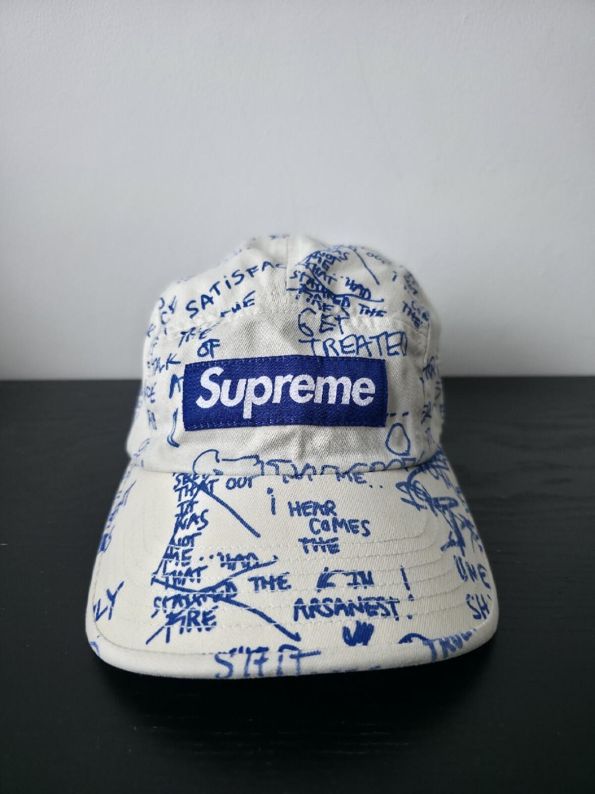 SS23 Supreme Gonz Poems Camp Cap White Mark Gonzales