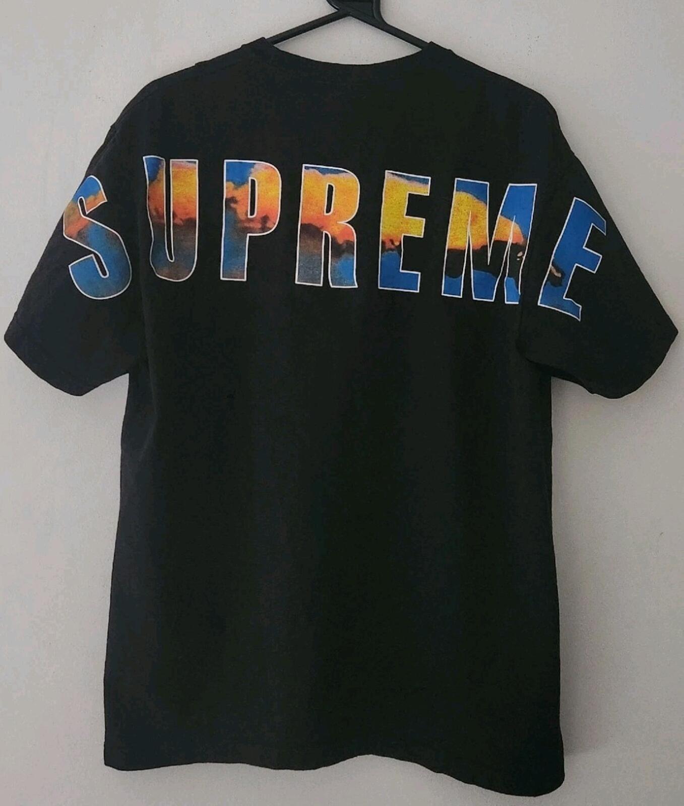 FW17 Supreme Crash Tee Black T-shirt Size M Medium Made In U.S.A