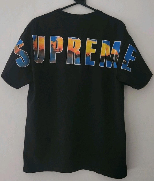 FW17 Supreme Crash Tee Black T-shirt Talla M Mediana Hecha en EE. UU.