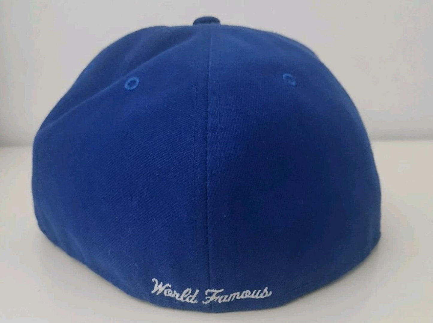 FW13 Supreme GORE-TEX Box Logo New Era Blau Rot Hut Wasserdichte Kappe 7 3/8 Vintage