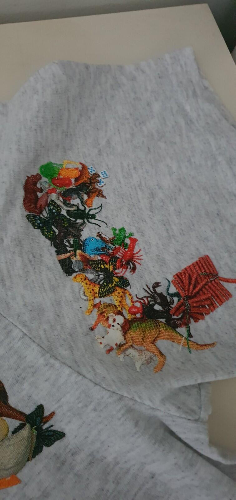 SS21 Supreme Toy Pile Tee Ash Grey Size M