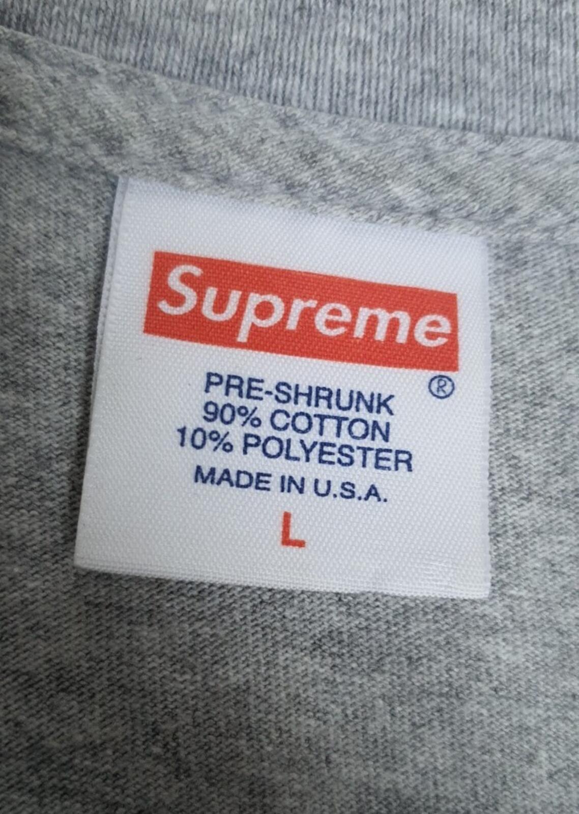 SS14 Supreme Industrial 410 Tee Heather Grey Size L