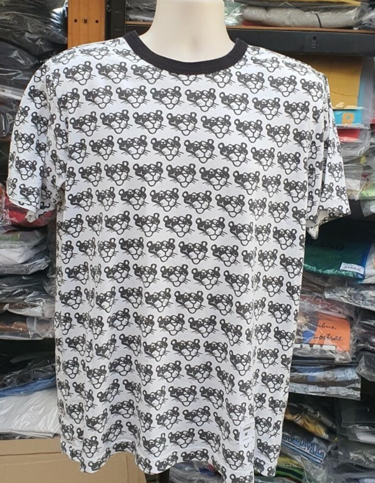SS14 Supreme x Pink Panther Allover S/S Top M Medium Schwarz T-Shirt Selten