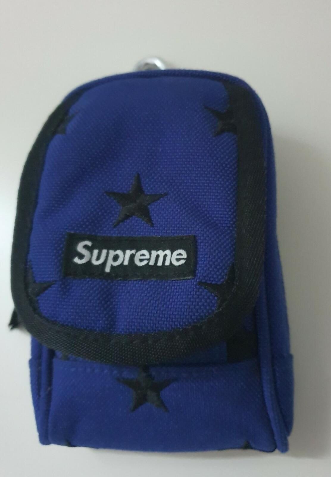 FW13 Supreme Stars digital camera bag / pouch blue cordura fabric Very Rare