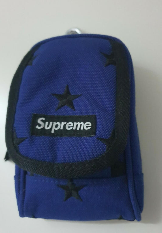 FW13 Supreme Stars bolso / estuche para cámara digital de tela cordura azul Muy raro