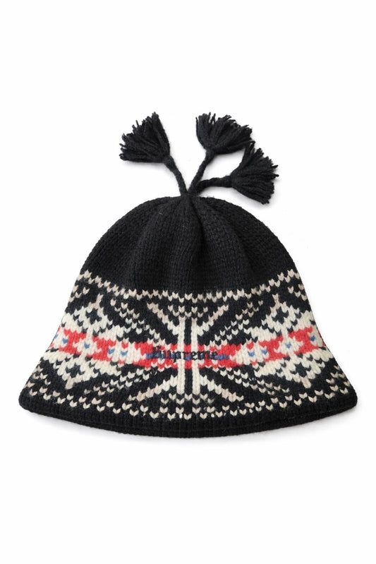 FW22 Supreme Tassel Beanie Wool Black Hat