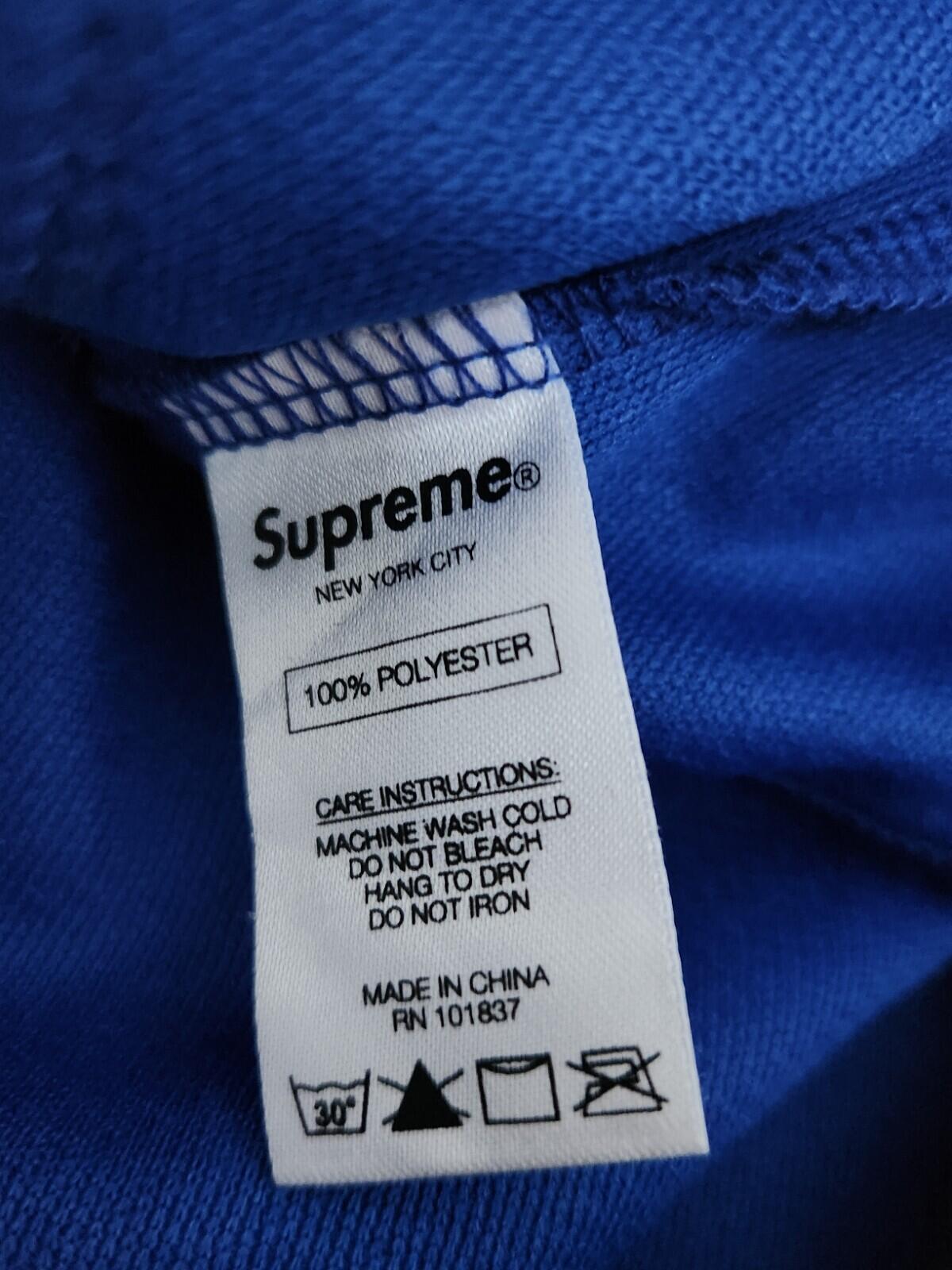 FW17 Supreme Hockey Jersey Blue Size L