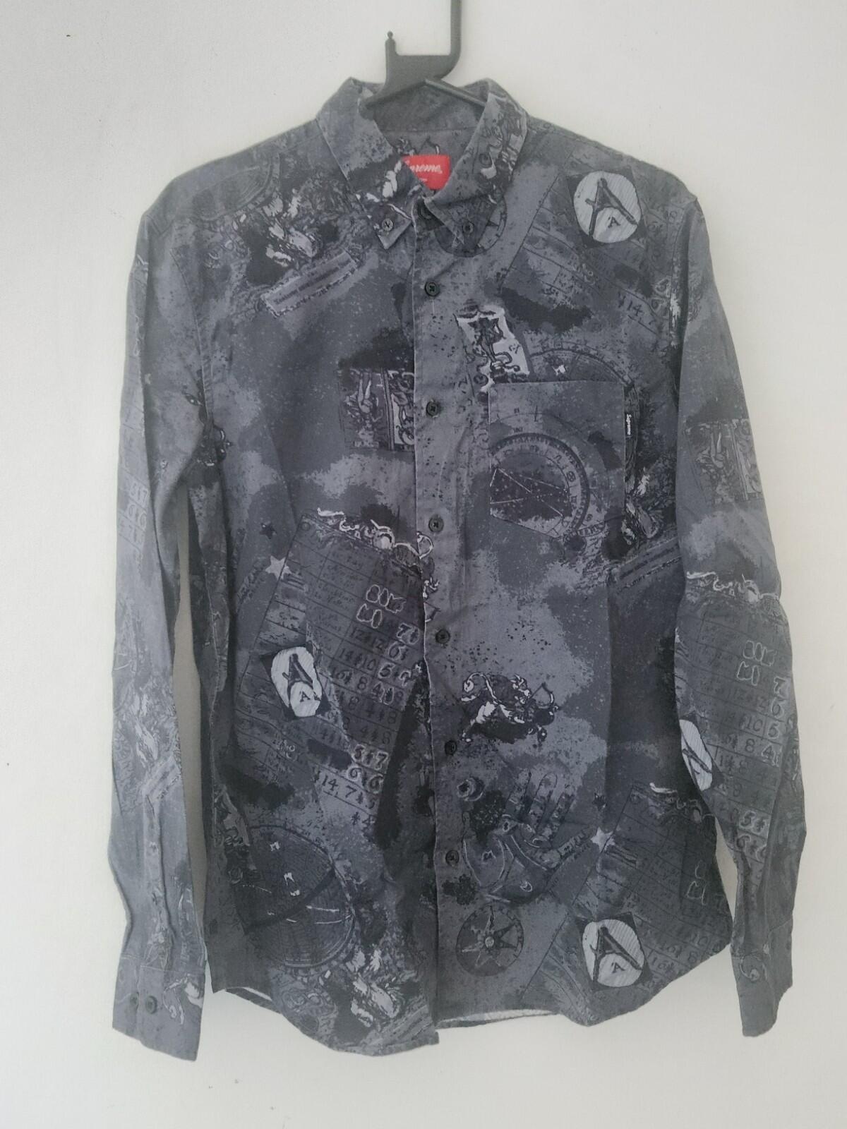 FW13 Supreme Occult Shirt L large long sleeve vintage 2013 Rare