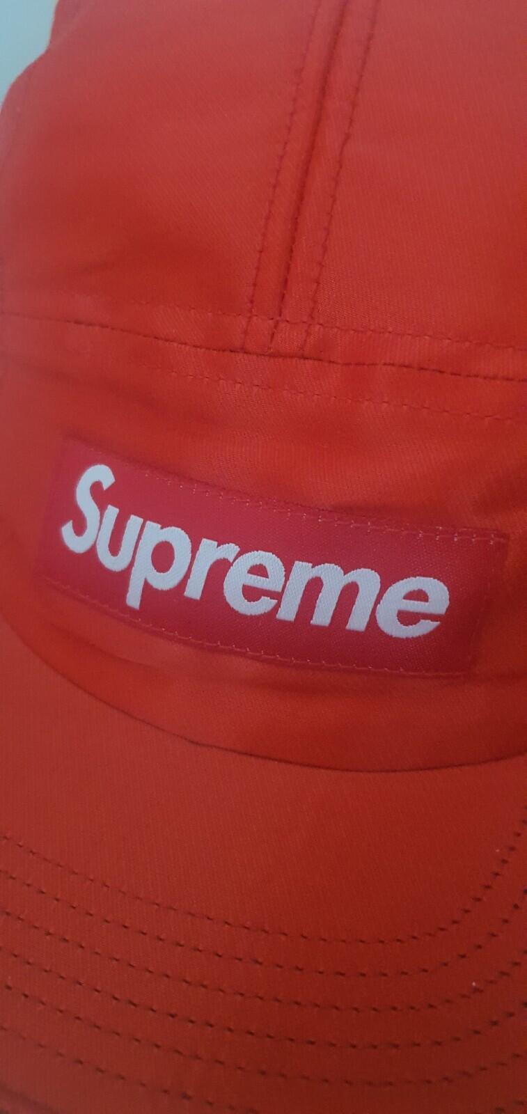 SS17 Supreme Satin Camp Cap Red