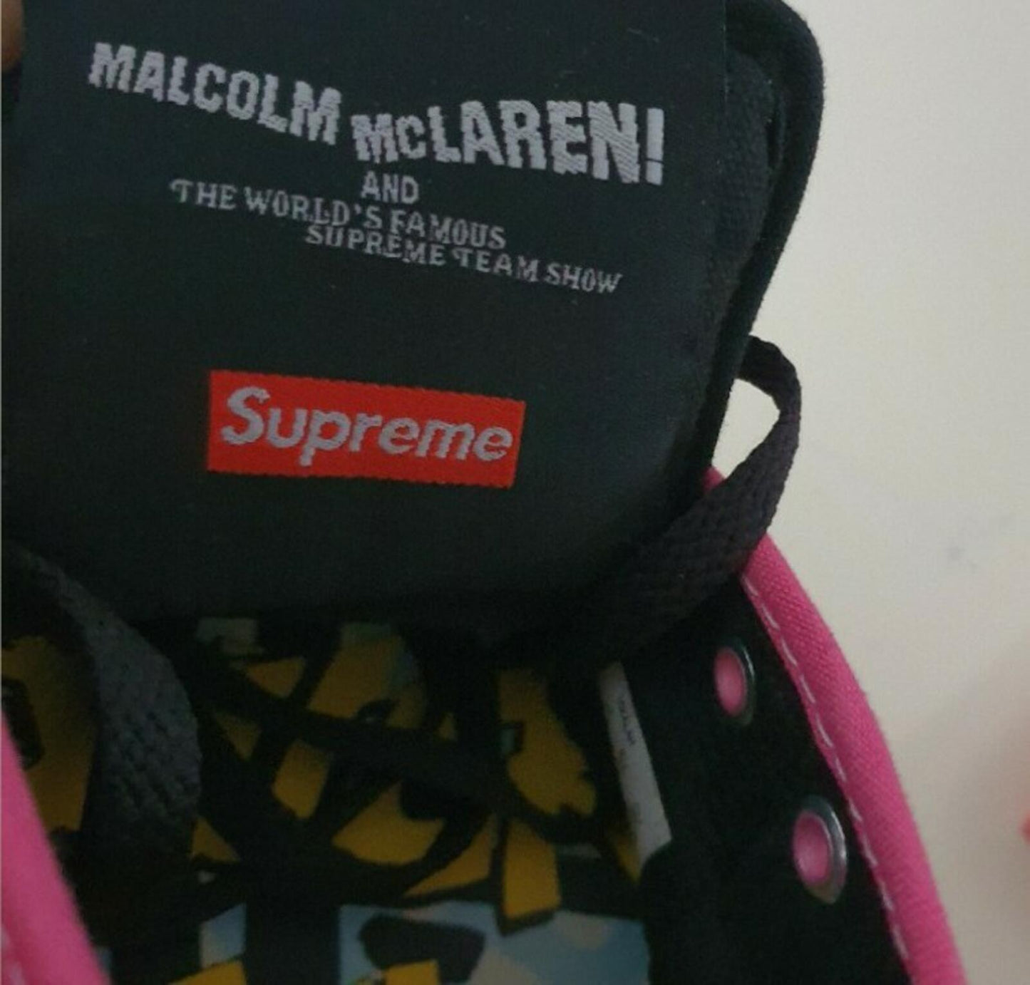 SS09 Supreme x Vans x Malcolm McLaren US Herren US 7.5 UK 6.5 EUR 40 Vintage 2009