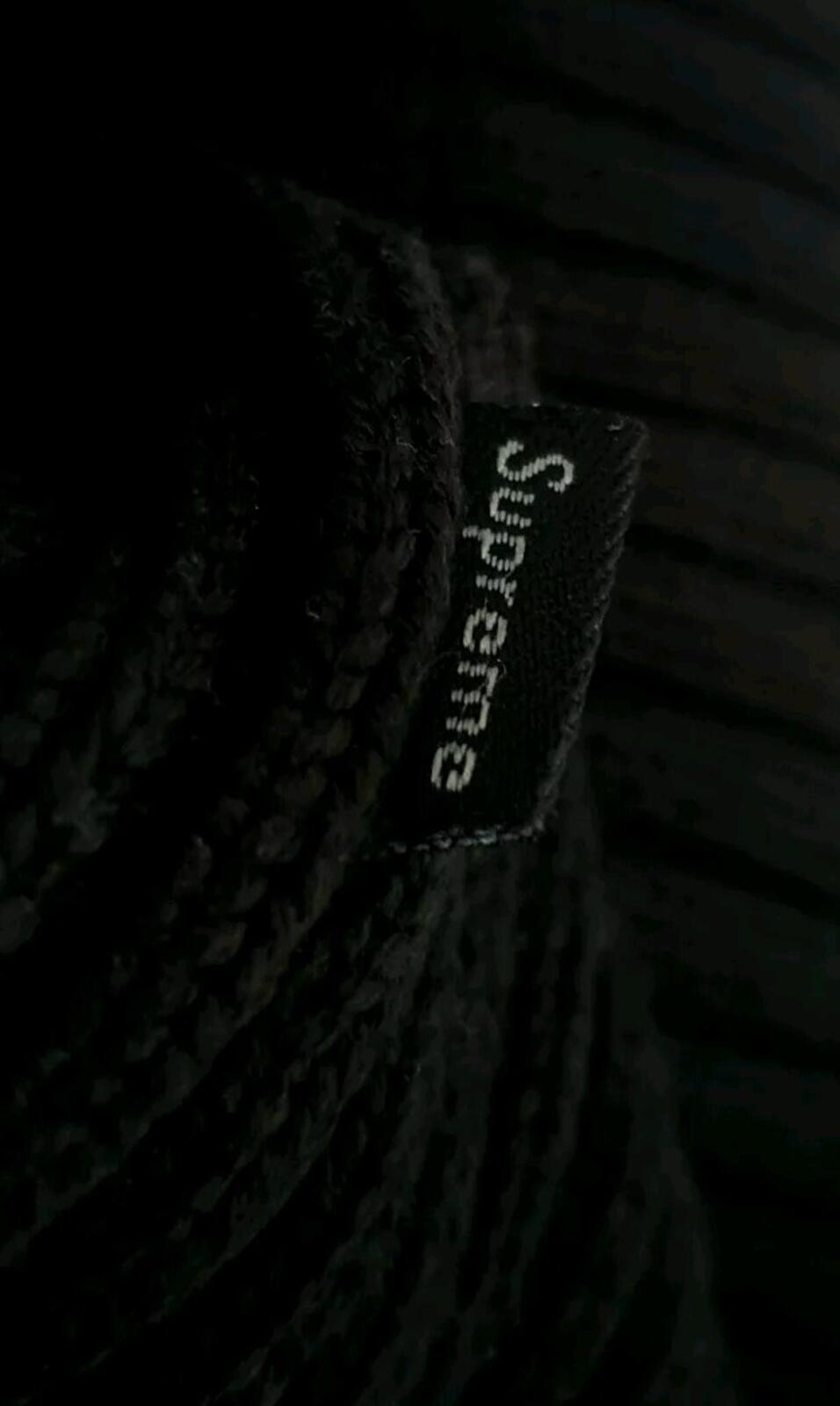 SS20 Supreme Back Logo Sweater Pullover Schwarz Rundhals XL Jumper