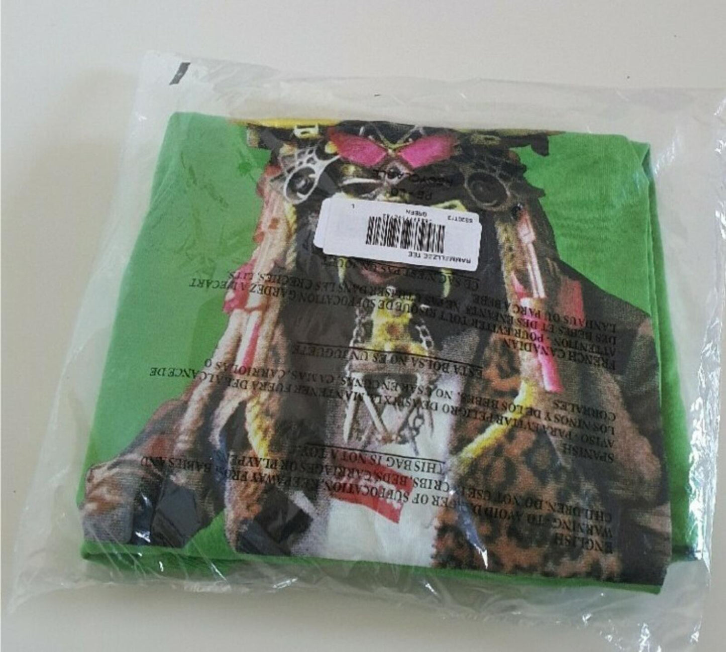SS20 Supreme x Rammellzee green tee size L large T-shirt New and unopened