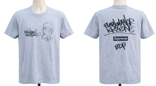 FW14 Supreme KRS-One All Means Tee Heather Grey Size M