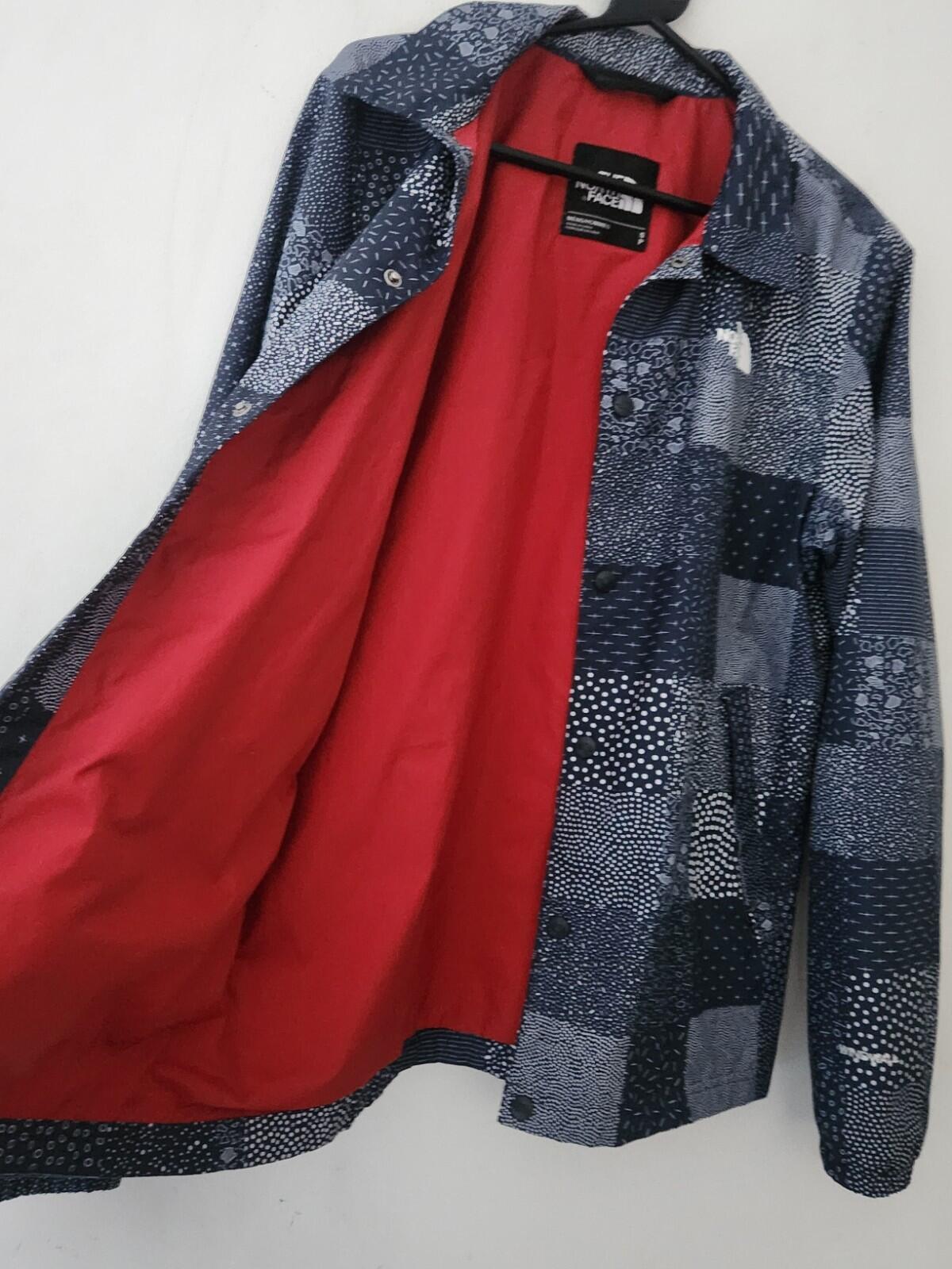 THE NORTH FACE Patchwork Coach Jacket Windwall Light Summer Navy S Small TNF