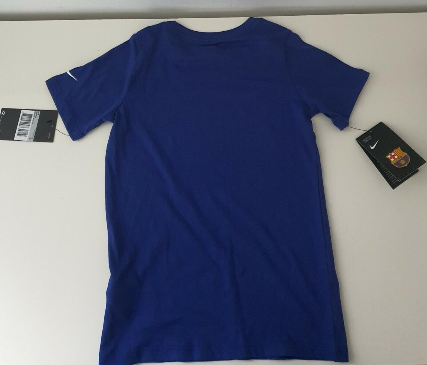 Nike T-Shirt FC Barcelona Jungen Kinder T-Shirt Blau Größe XS 6-8 Jahre 122-128 cm