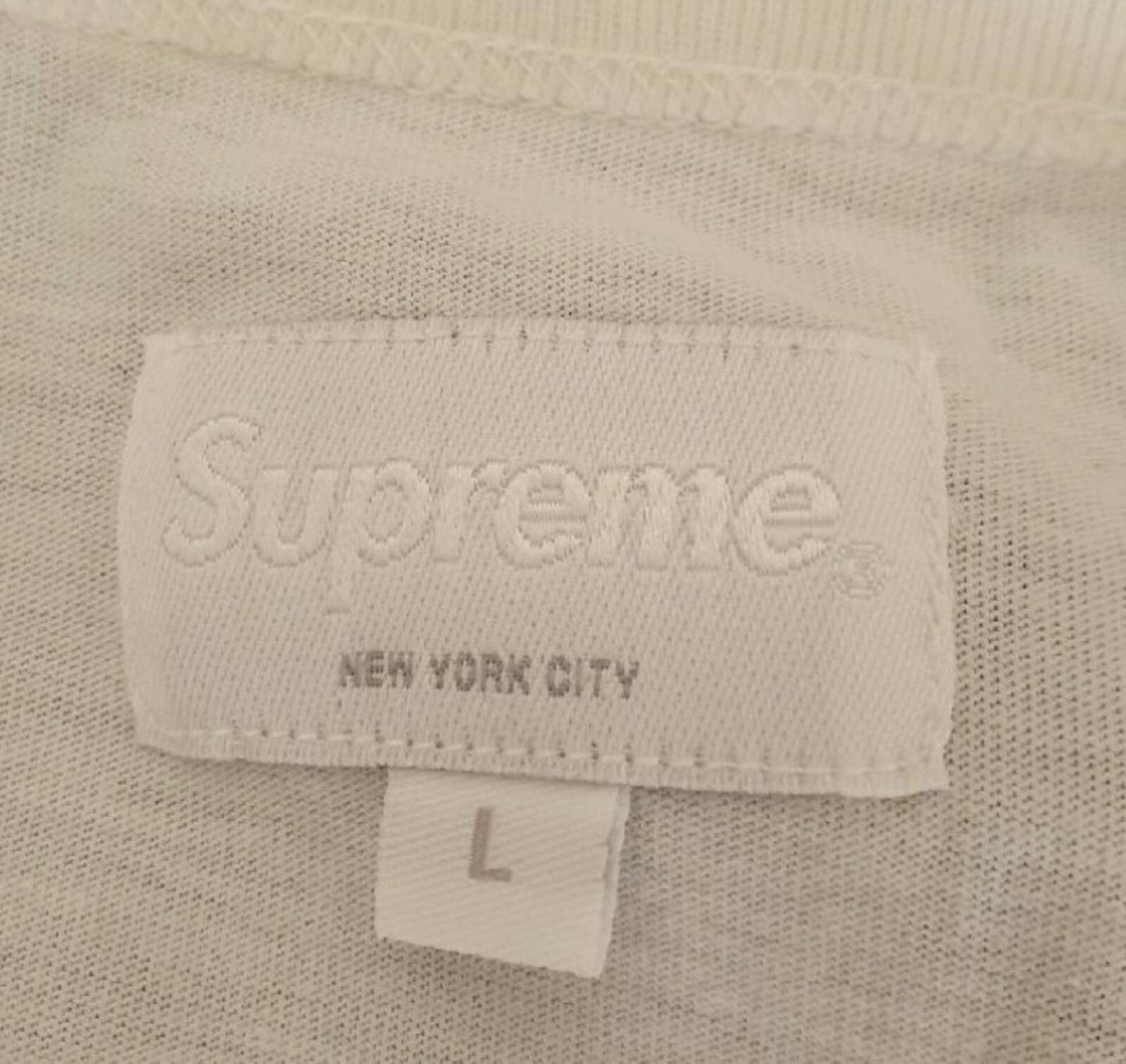 SS15 Supreme Broadway Football Top Les Miserables Tee White Size L