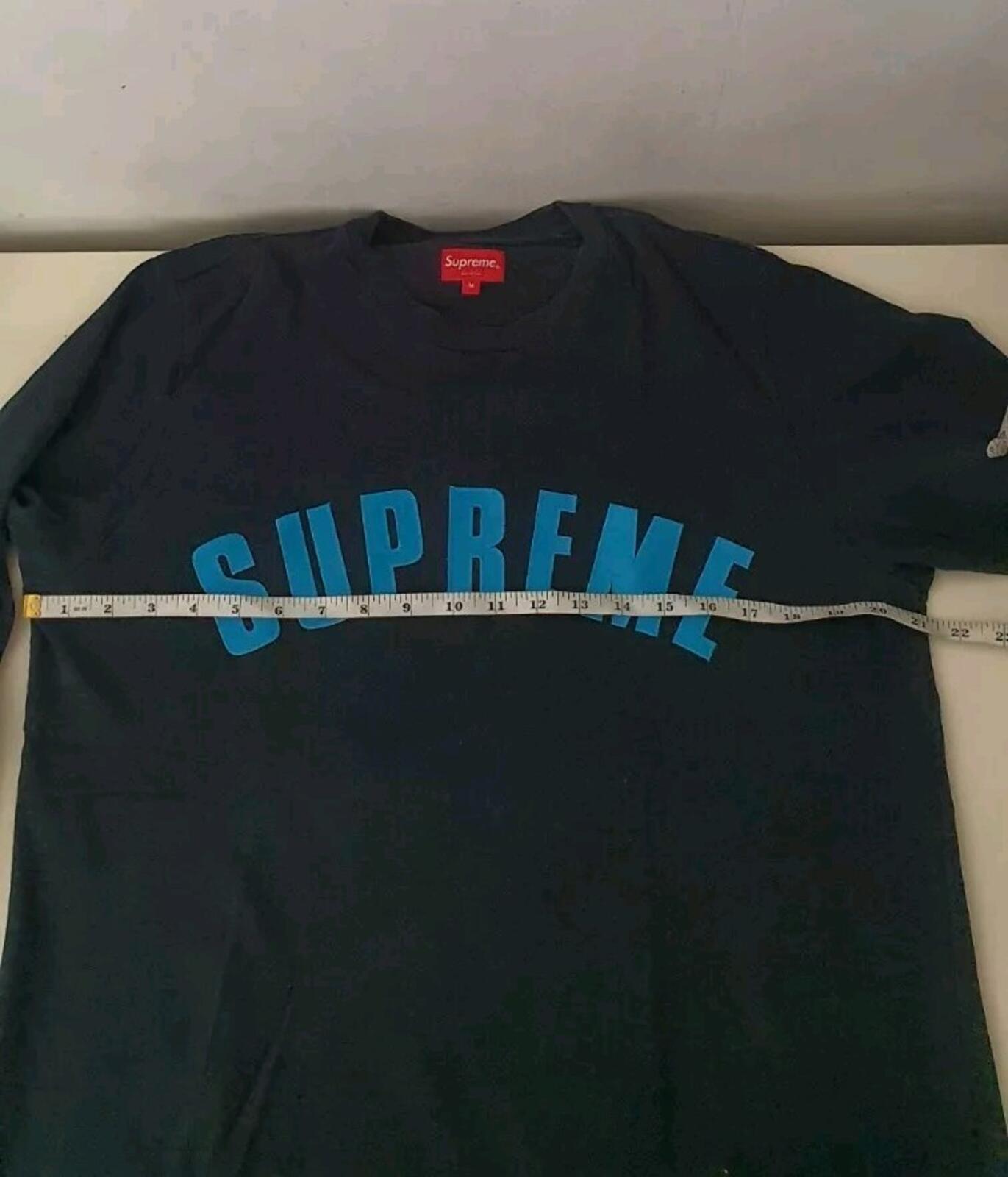 SS16 Supreme Arc Logo L/S top M medium navy long sleeve T-shirt tee
