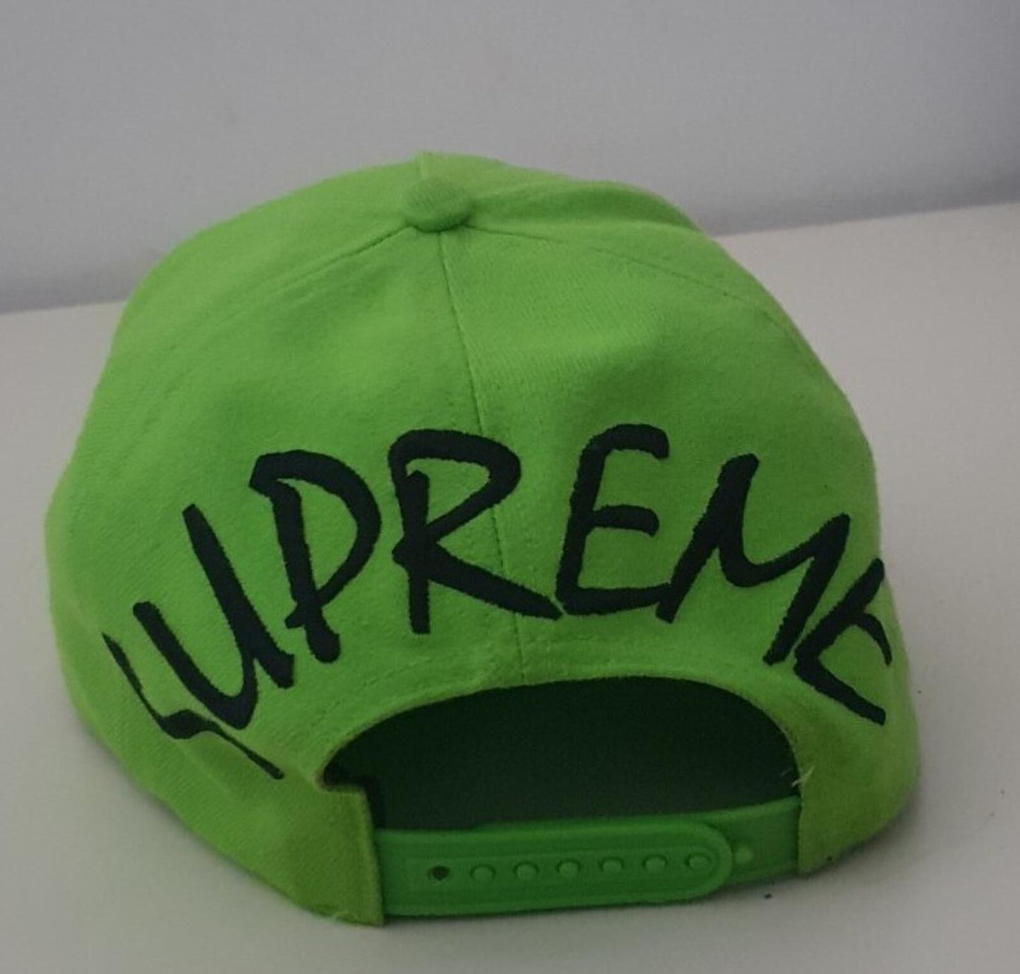 SS15 Supreme x Yankees x 47 brand lime green 5-panel cap Rare Baseball Hat