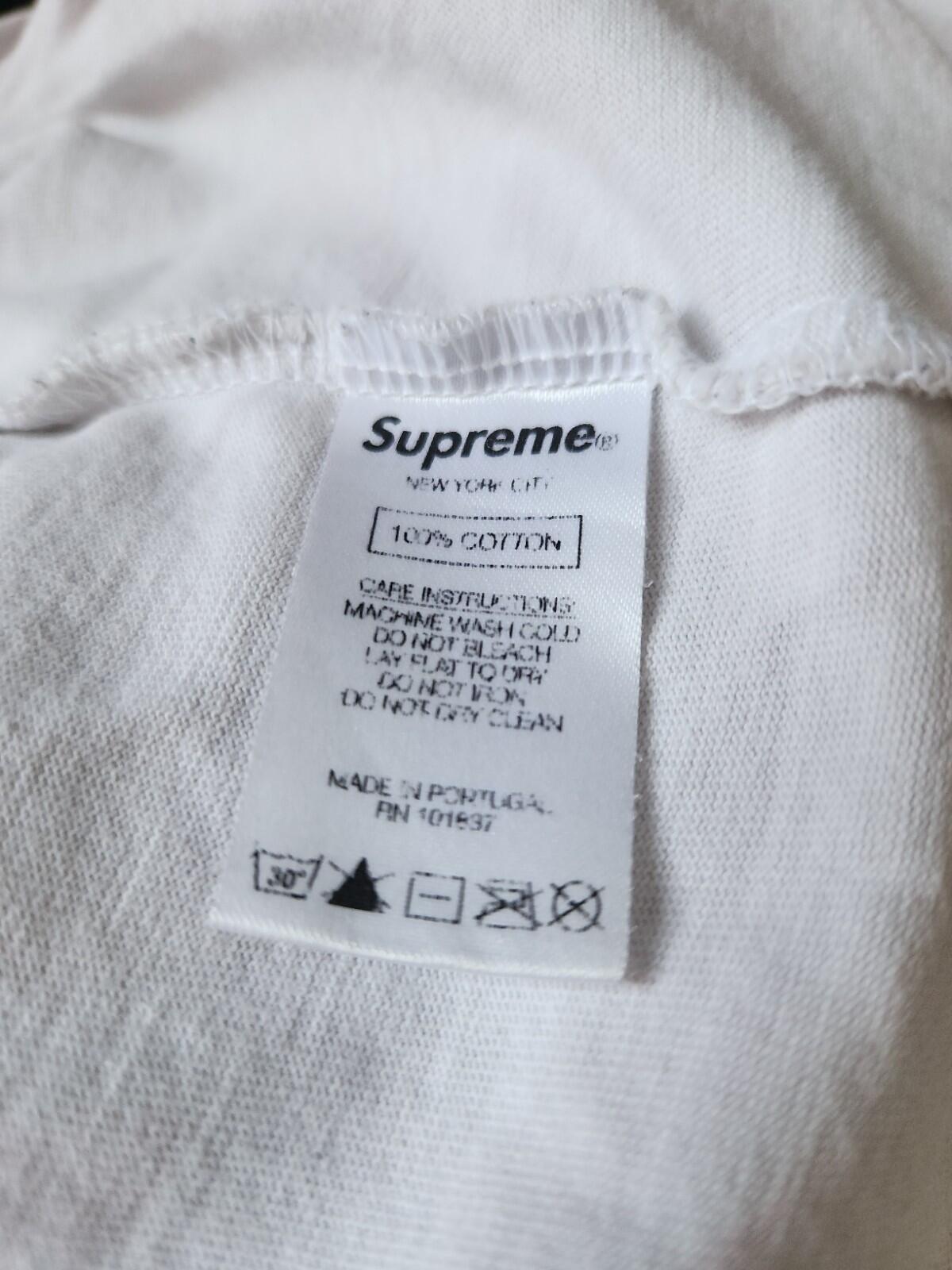 SS21 Supreme Old English Rhinestone S/S Top White Tee Size M