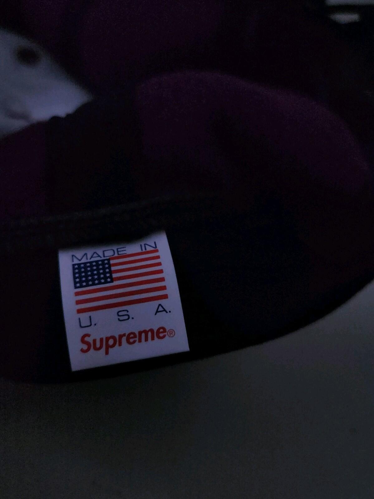 FW18 Supreme x Polartec S logo 6-panel purple hat cap fleece new