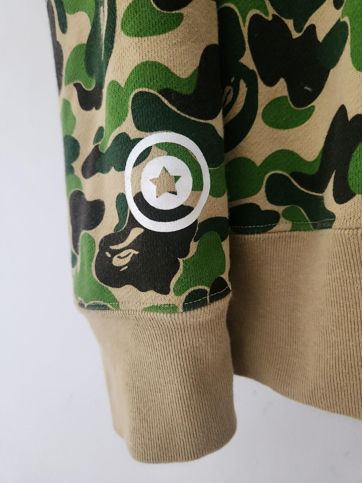 A Bathing Ape Men ABC Camo 2nd Ape Wide Pullover Hoodie Size M BAPE